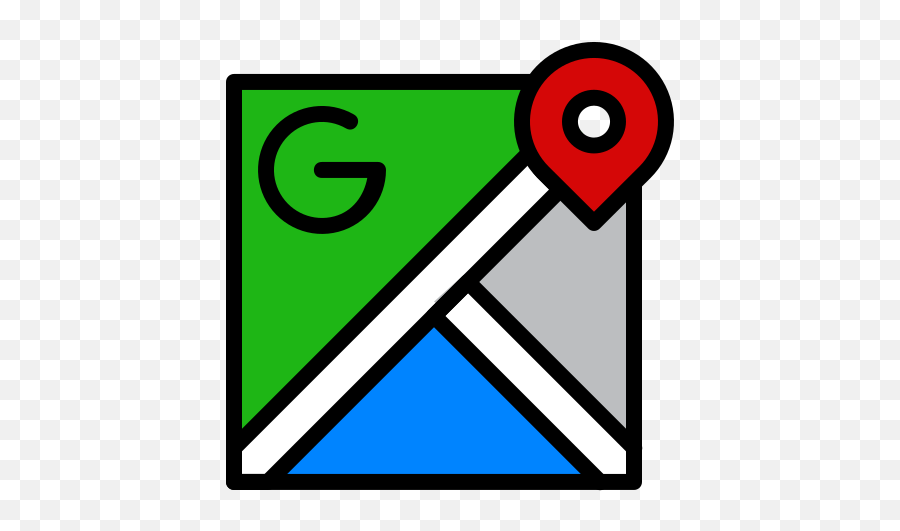 Google Maps Gps Navigation Traffice Direction Free Icon - Google Maps Logo Png,Icon For Google Maps