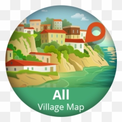 All Village Map With District - Pueblo Costero Ilustración png