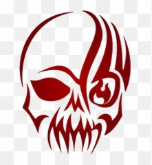 Scary Skeleton Face Transparent Png - Skull Drawing Easy