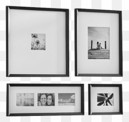 Icon Black Frame Gallery Set Of 4 - Wall Crate And Barrel png