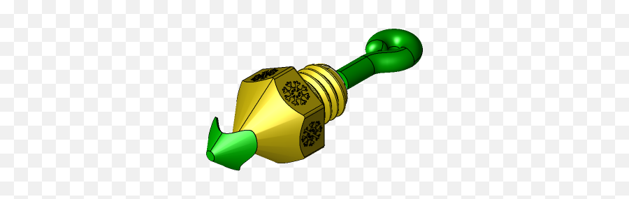 Clogged Nozzle Ornament 3d Model Cm Design Thangs - Vertical Png,Ocarina Of Time Icon