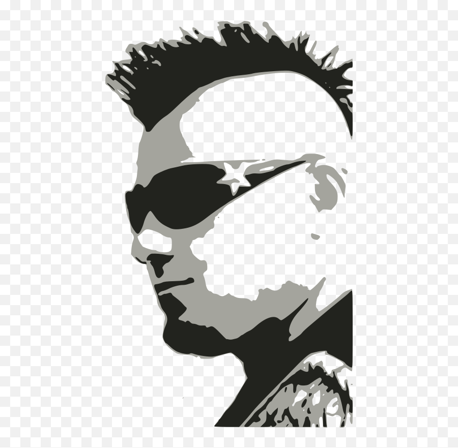 Openclipart - Clipping Culture Hair Design Png,90s Punk Icon