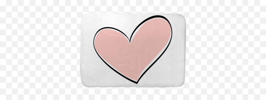 Bath Mat Cute Decorative Heart Icon Vector Illustration - Girly Png,Love Icon Vector
