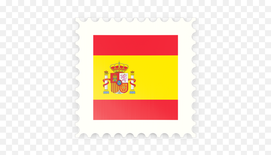 Postage Stamp Icon Illustration Of Flag Spain - Icon Free Spanish Flag Png,Postage Stamp Icon