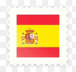 Postage Stamp Icon Illustration Of Flag Spain - Icon Free Spanish Flag png