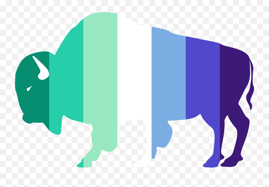 Gay Vincian Buffalo Sticker - Rainbow Bison Png,Demisexual Icon