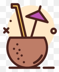 Coconut Drink Icon Brazil Map Flag Nation - Battle Of The Band Png Vector