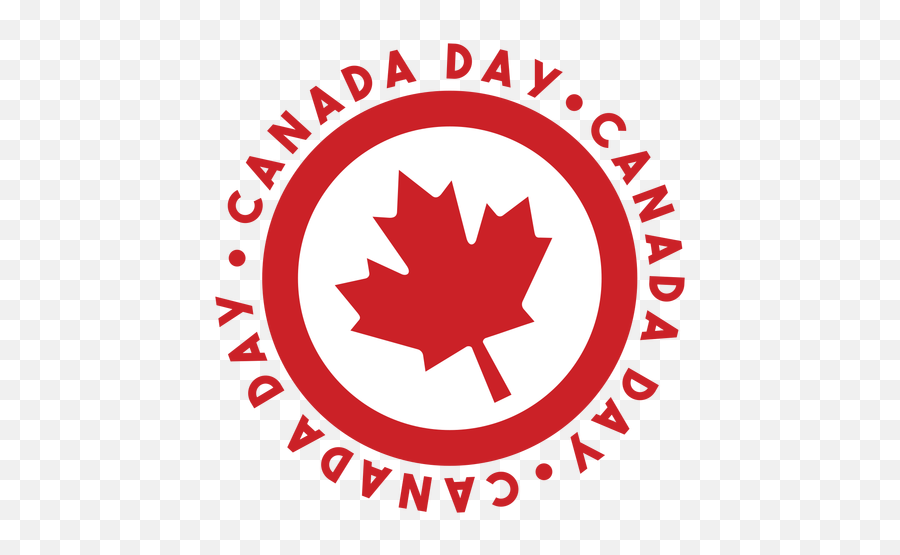 Canada Day Maple Leaf Badge Sticker - Canada Flag Png,Canada Leaf Png