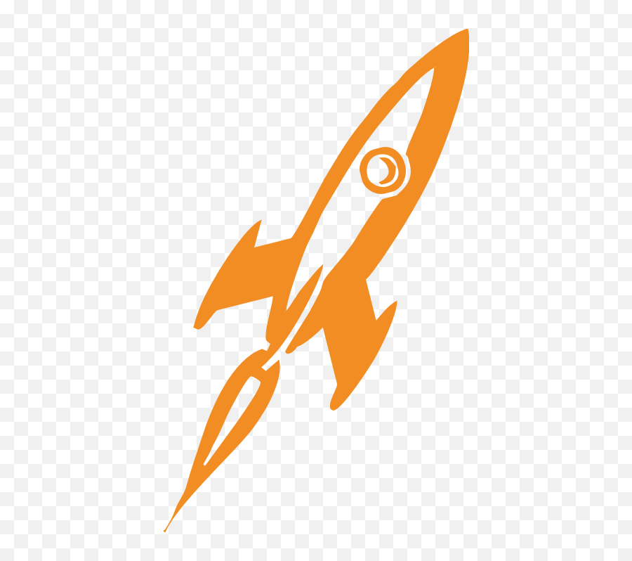 Transparent Png Rocket - Orange Rocket Ship Png,Rockets Logo Png
