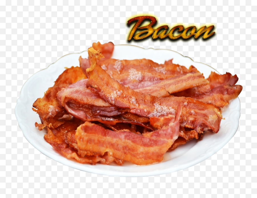 Download Bacon - Plate Of Bacon Png,Bacon Transparent Background