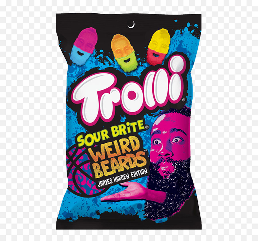 Trolli Sour Brite Weird Beards James Harden Edition 120g - Poster Png,James Harden Png