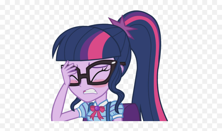 Mlp Equestria Girls Series Sci Twi Face Palm Por - Equestria Girls Serie Twilight Png,Face Palm Png