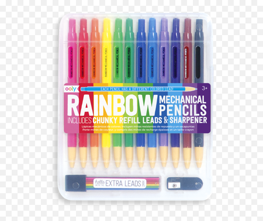 Rainbow Mechanical Colored Pencils Vmfa Shop Png