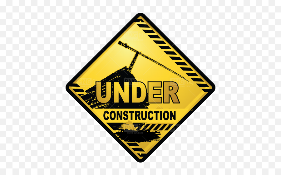 Under Construction Sign Board Png Free Download - Photo 99 Aigné,Construction Sign Png