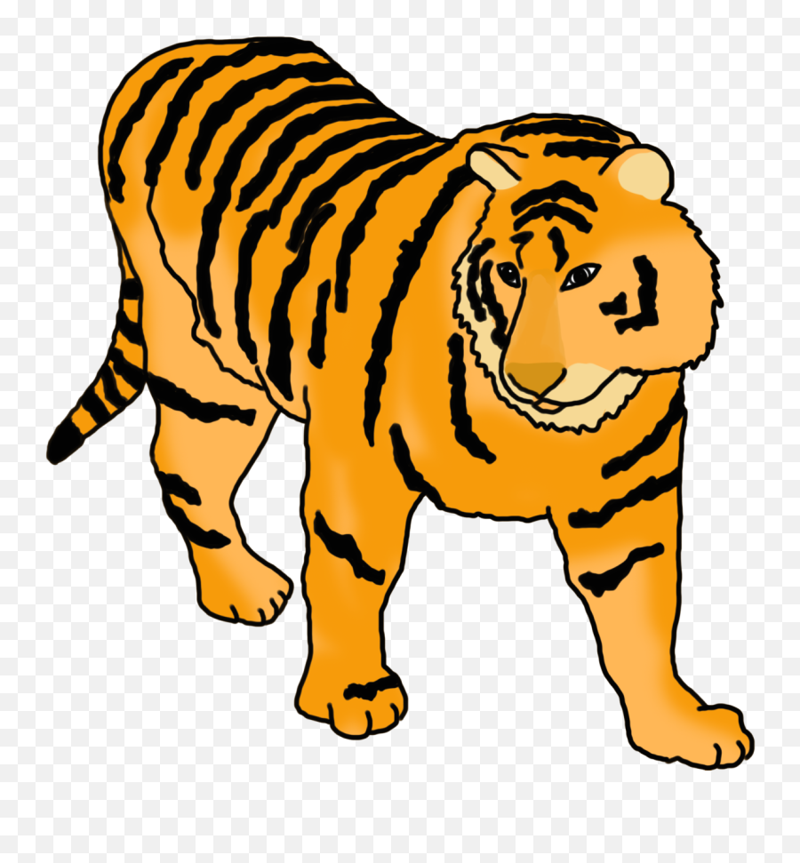 Tiger Clipart - Bengal Tiger Png,Tiger Stripes Png