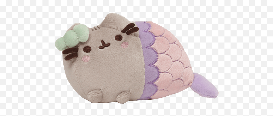 Download Mermaid Pusheen With Spiral Shell 7 Plush - Pusheen Mermaid Spiral Shell Png,Pusheen Transparent Background