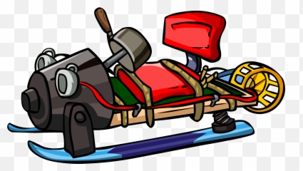 Download 6 Clipart Snow Sled - Prototype Sled Club Penguin Clip Art Png,Sled Png