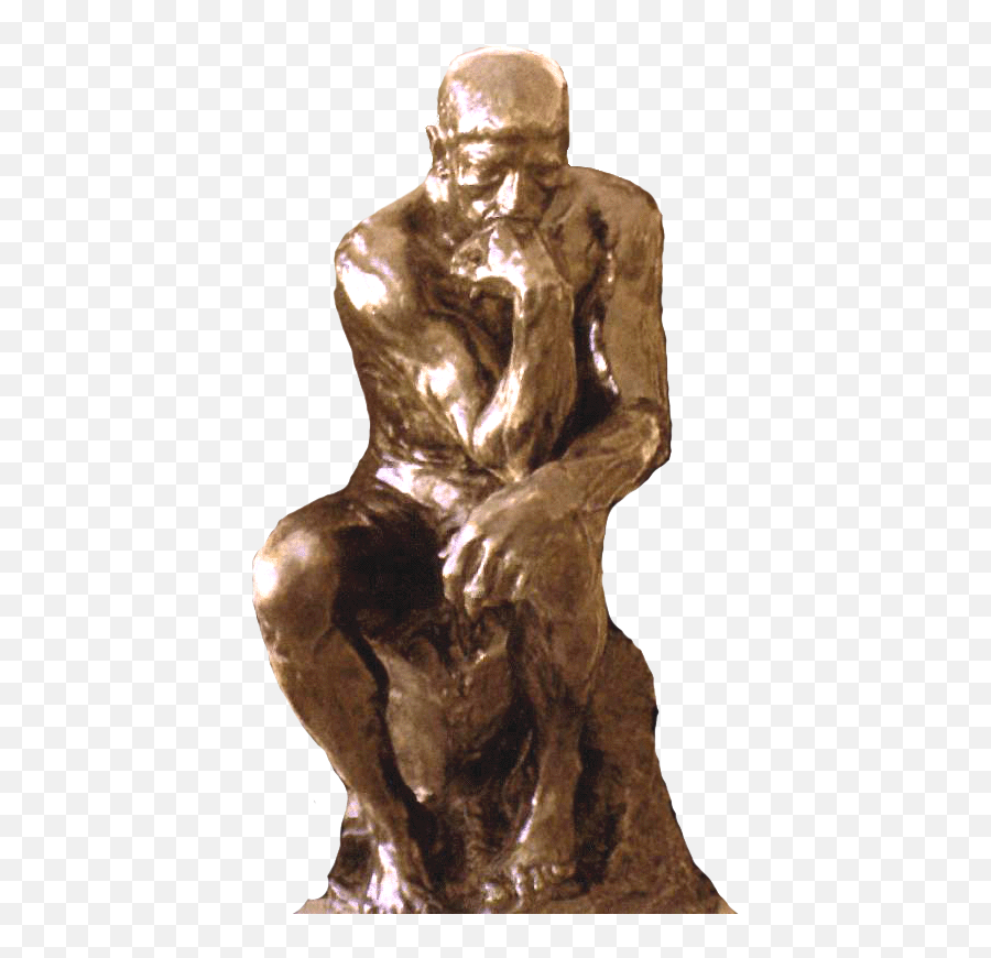 August Rodin O Pensador Frontal - Felipe Martinez Marzoa Historia De La Filosofia Png,The Thinker Png