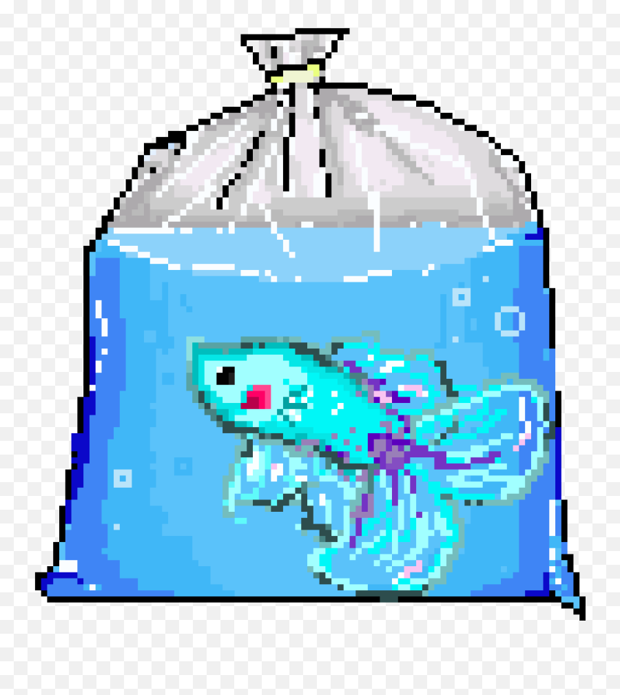 Pixel Art For My Twitch Featuring - Transparent Pixel Art Fish Png,Betta Fish Png