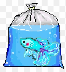 Pixel Art For My Twitch Featuring - Transparent Pixel Art Fish Png,Betta Fish Png