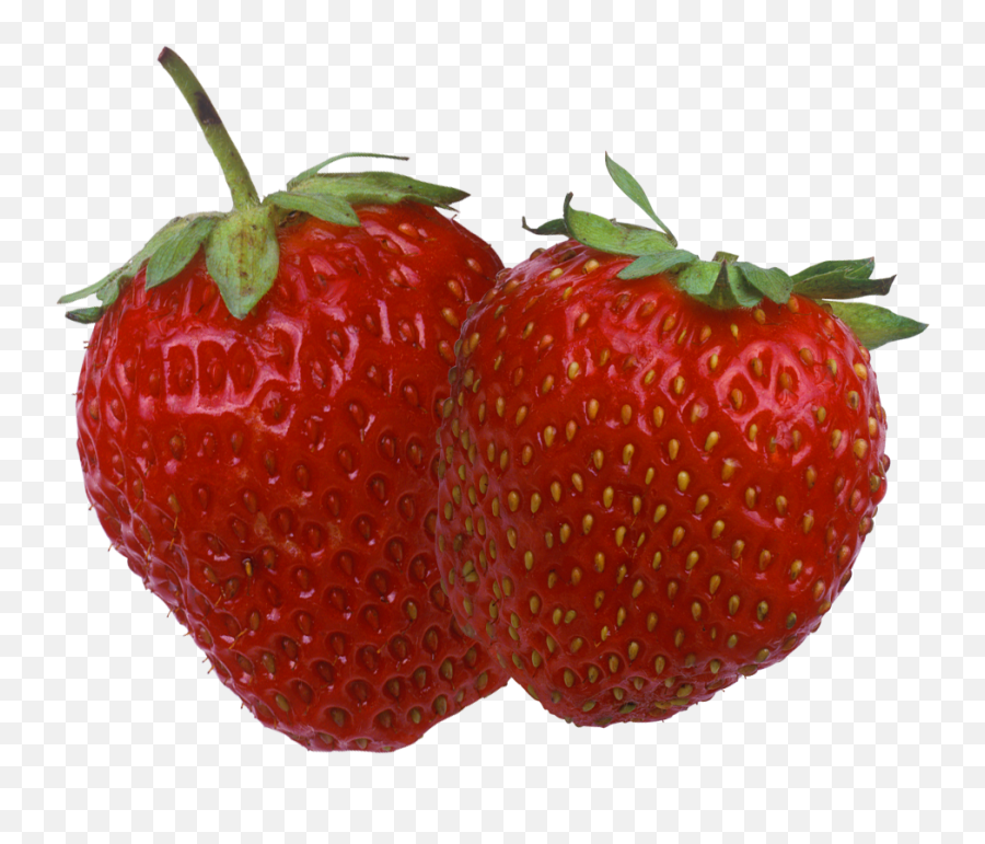 Two Strawberries - Strawberry Png,Strawberry Png