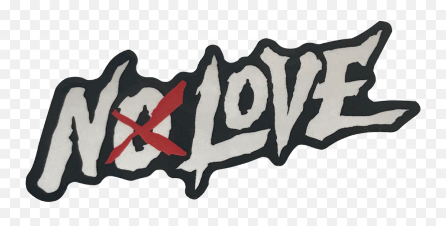 Download Hd No Love - Sticker Sticker Transparent Png No Love Text Png,Sticker Png
