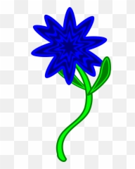 Blue Flower Png Clip Arts For Web - Corte Silhouette Cameo Molde De Flores Para