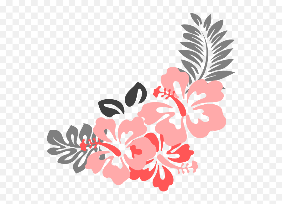 Download Hd Hibiscus Flower Png Border - Hibiscus Clip Art,Hibiscus Flower Png