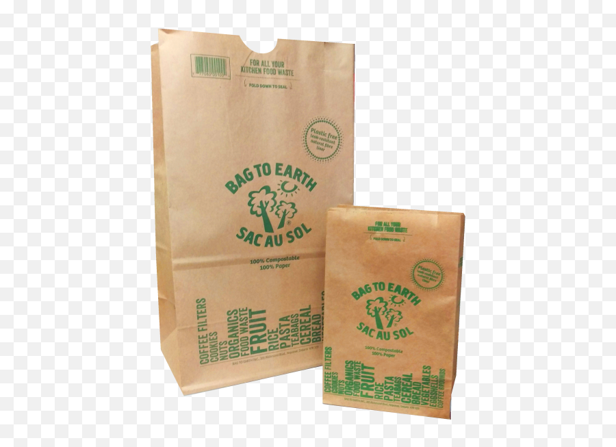 Bag To Earth - 100 Compostable Food Waste Bags Bag To Earth Png,Trash Bag Png