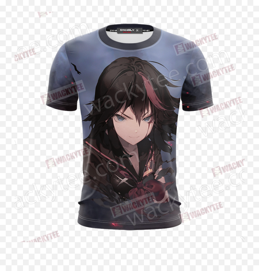 Kill La Matoi Ryuko Unisex 3d T - Shirt Cartoon Png,Ryuko Matoi Png