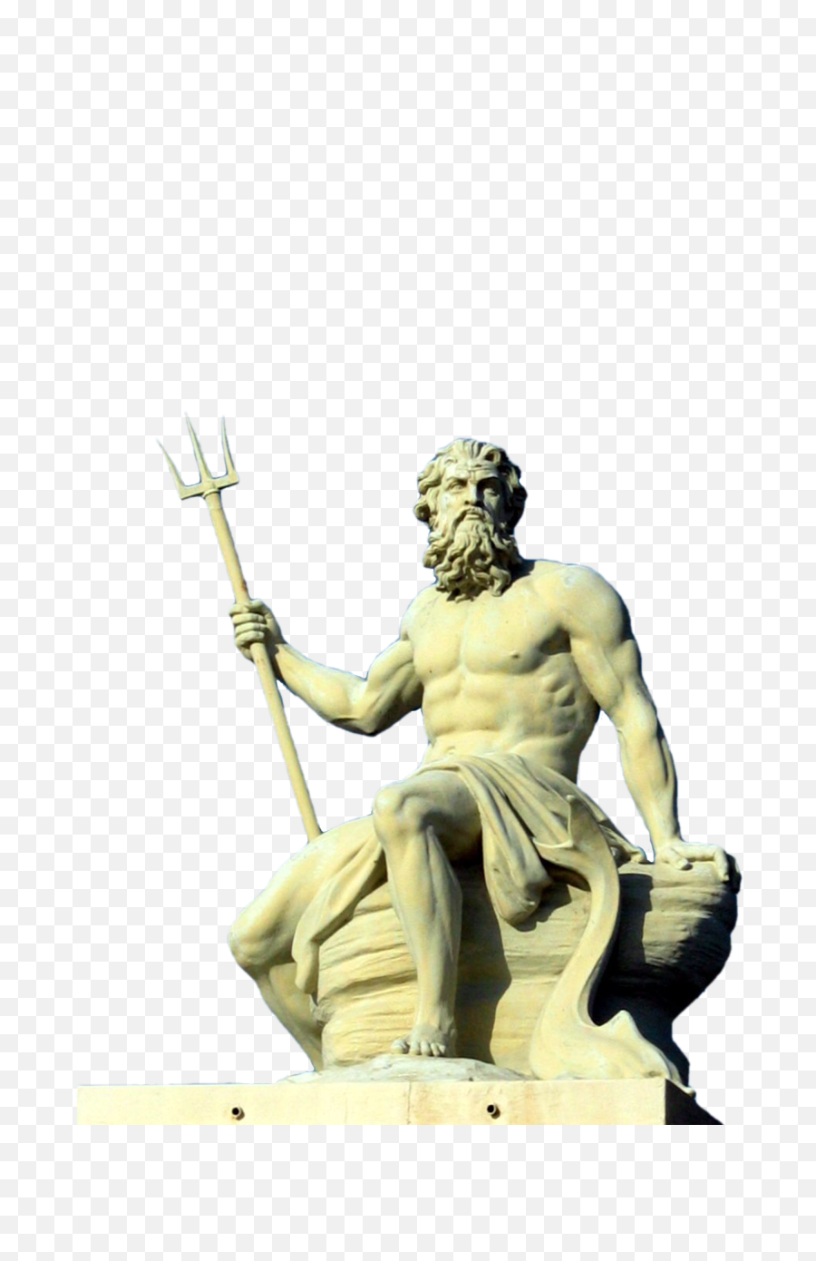 Poseidon Statue Transparent Png - Poseidon Greek God,Poseidon Png