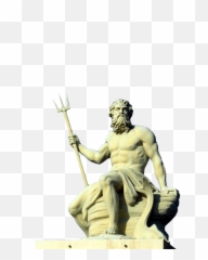 Poseidon Statue Transparent Png - Poseidon Greek God,Poseidon Png
