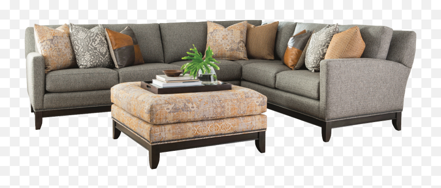 Download Hd Smith Brothers Sofa - Cocktail Ottoman With Matching Pillows Png,Furniture Png