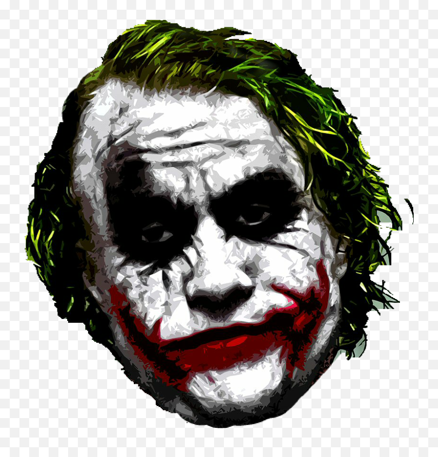 Joker Stencil Heath Ledger Transparent - Joker Heath Ledger Png,Joker Mask Png