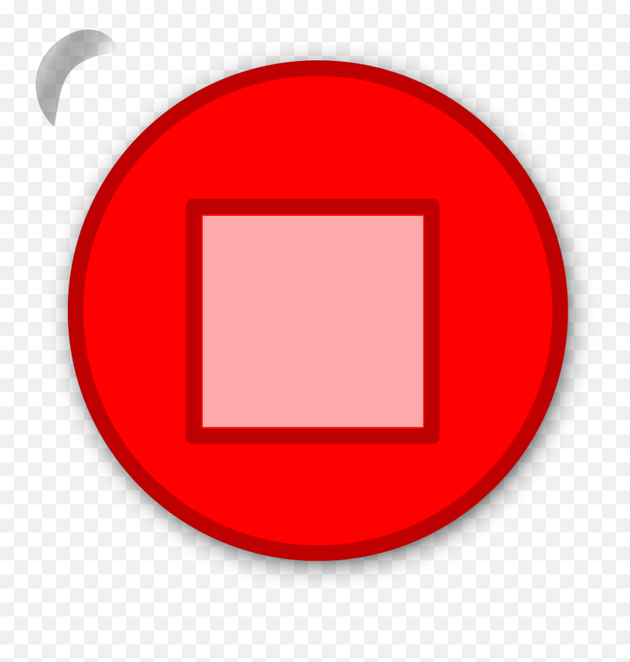 Stop Button Red Svg Clip Arts Download - Circle Png,Stop Png