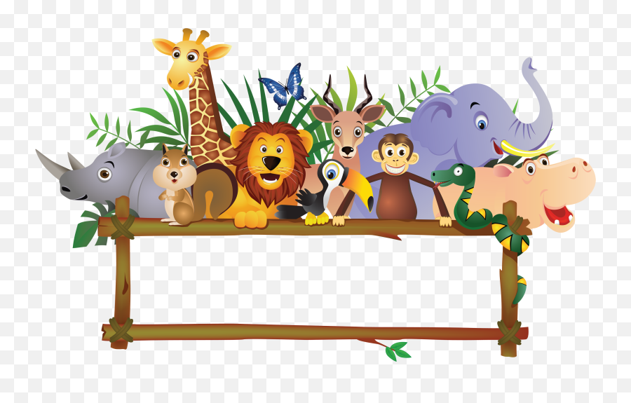 jungle clipart border