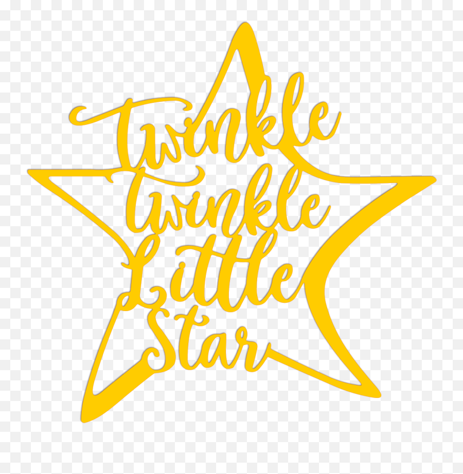 Download Twinkle Little Star Metal Art - Calligraphy Language Png,Twinkle Png