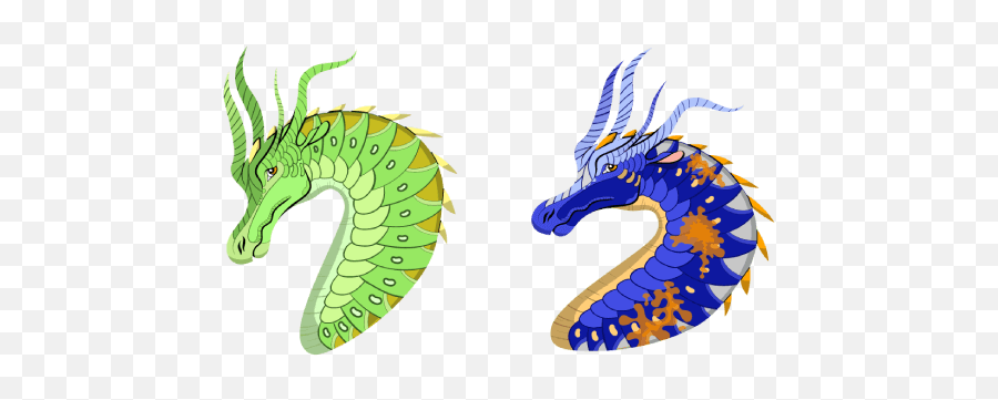 Wings Of Fire Luna And Swordtail Cursor U2013 Custom - Mythical Creature Png,Fire Wings Png