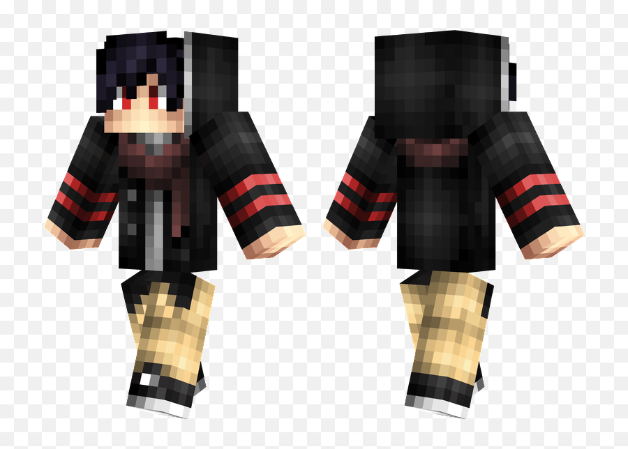 boy black red  Minecraft Skins