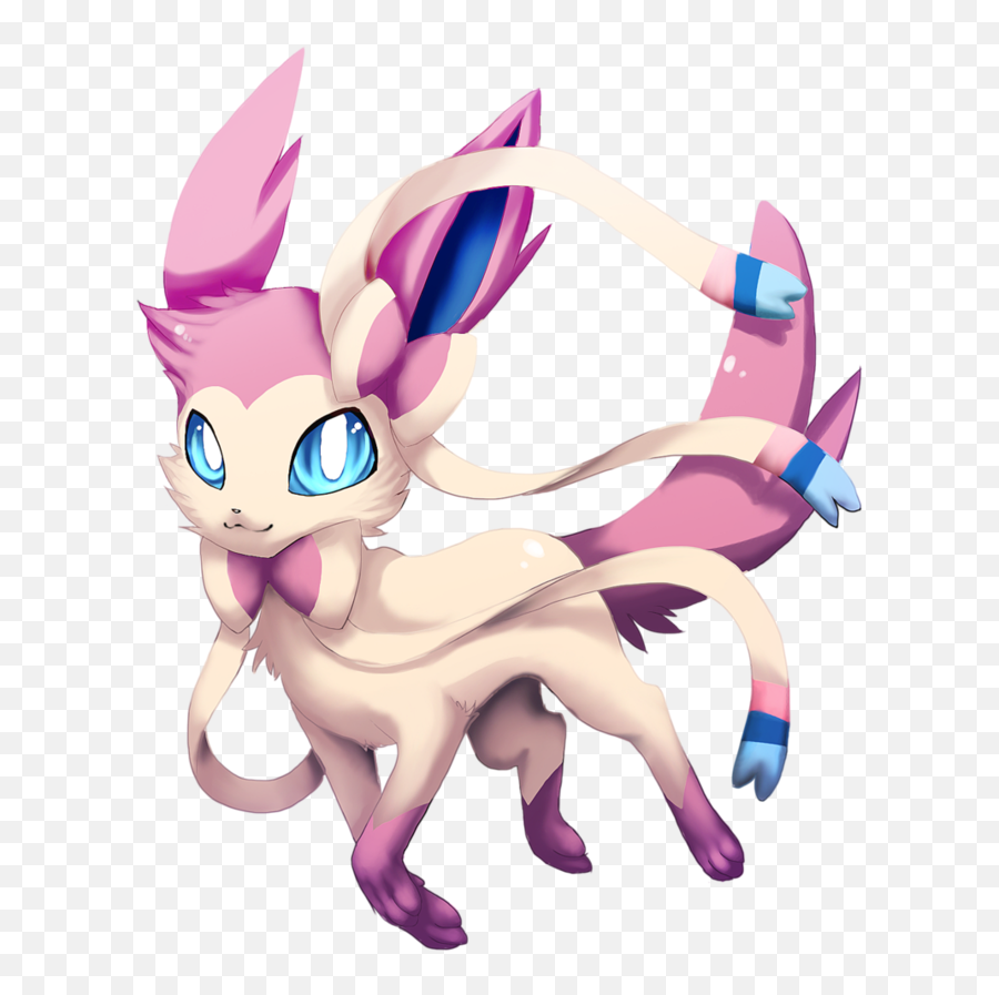 Fairy Type Pokémon Images Sylveon One - Sylveon Pokemon Go Png,Sylveon Png