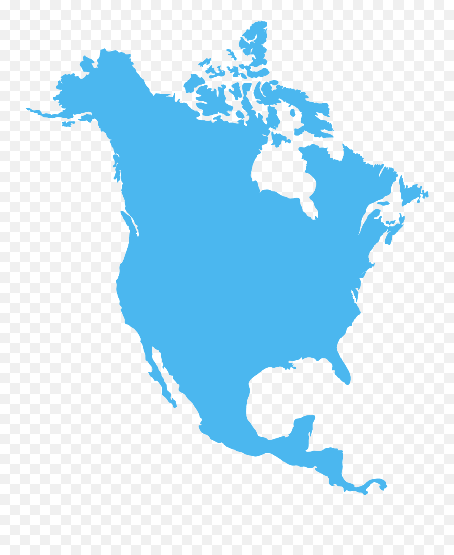 North America - North America Map Png,Continents Png