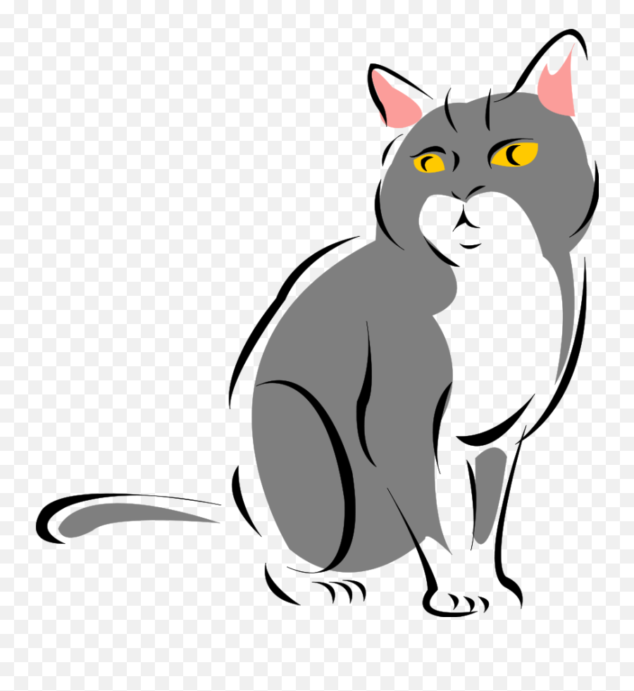 Free Cat Clipart Transparent Background - Free Cat Png Clipart,Cat Clipart Transparent