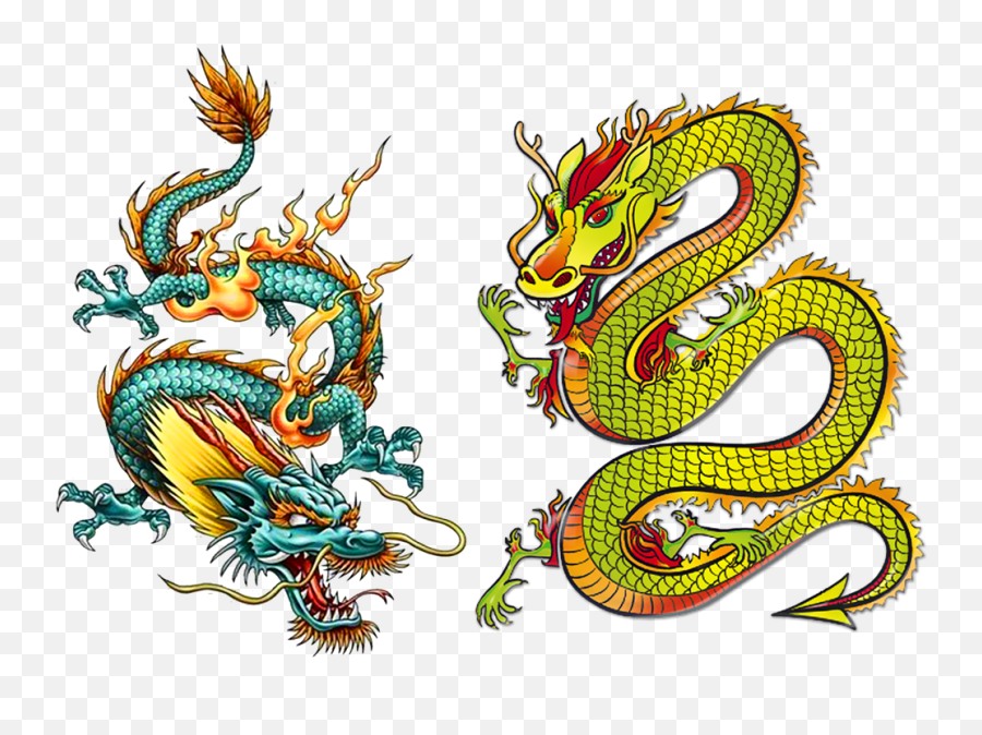 Download Chinese Japanese Dragon Legendary Drawing Creature - Transparent Dragon Tattoo Png,Creature Png