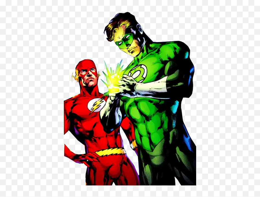 Green Lantern And The Flash - Green Lantern And The Flash Png,Green Lantern Transparent