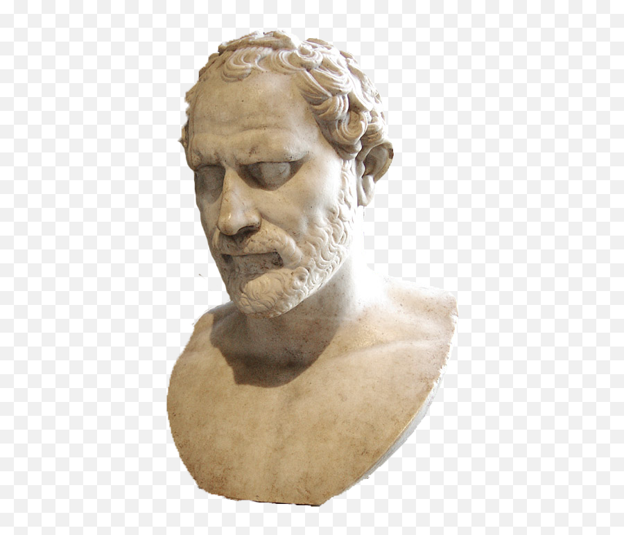 Demosthenes Orator Louvre - Demosthenes Transparent Png,Greek Bust Png