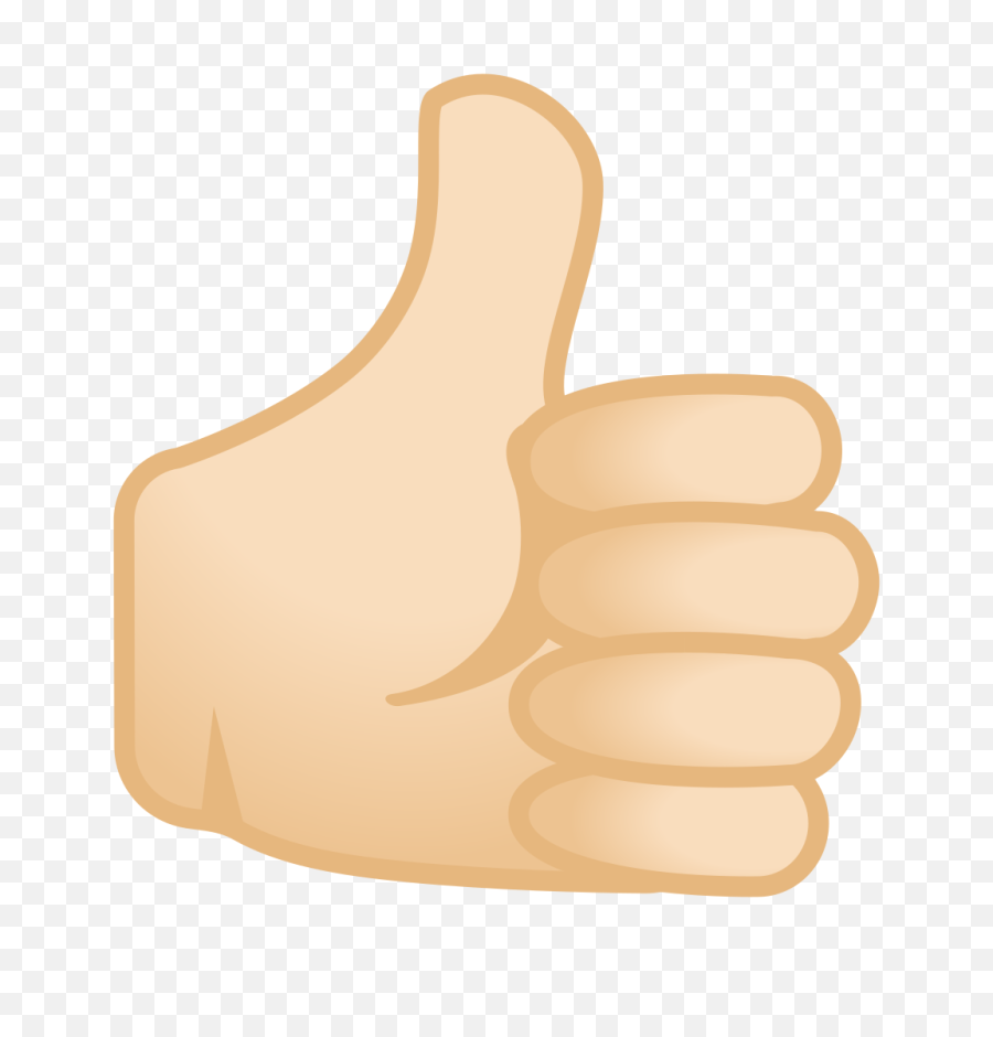 Thumbs Up Light Skin Tone Icon - Emoji Pollice In Su Png,Thumb Up Png