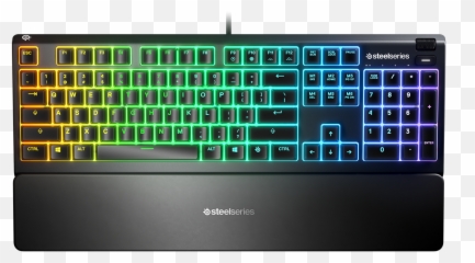 Apex 3 - Steelseries Apex 3 Water Resistant Gaming Keyboard Png,Steelseries Logo Png