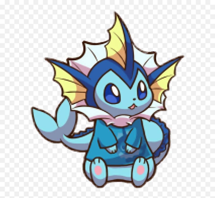 Vaporeon - Eeveelutions Wearing Sweaters Png,Vaporeon Transparent