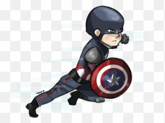 Captain America Civil War Chibi - Avengers Chibi Png