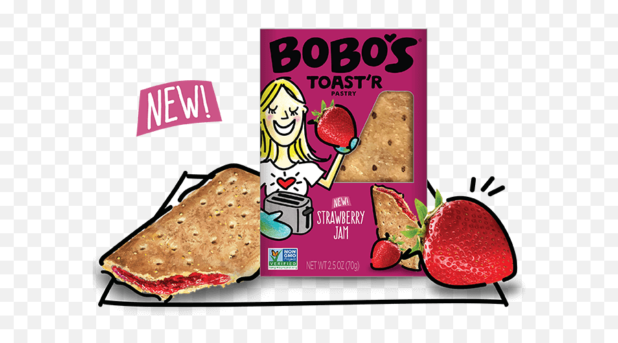 Strawberry Jam Toastu0027r Pastry - Bobos Toaster Pastries Toaster Pastry Png,Pastry Png